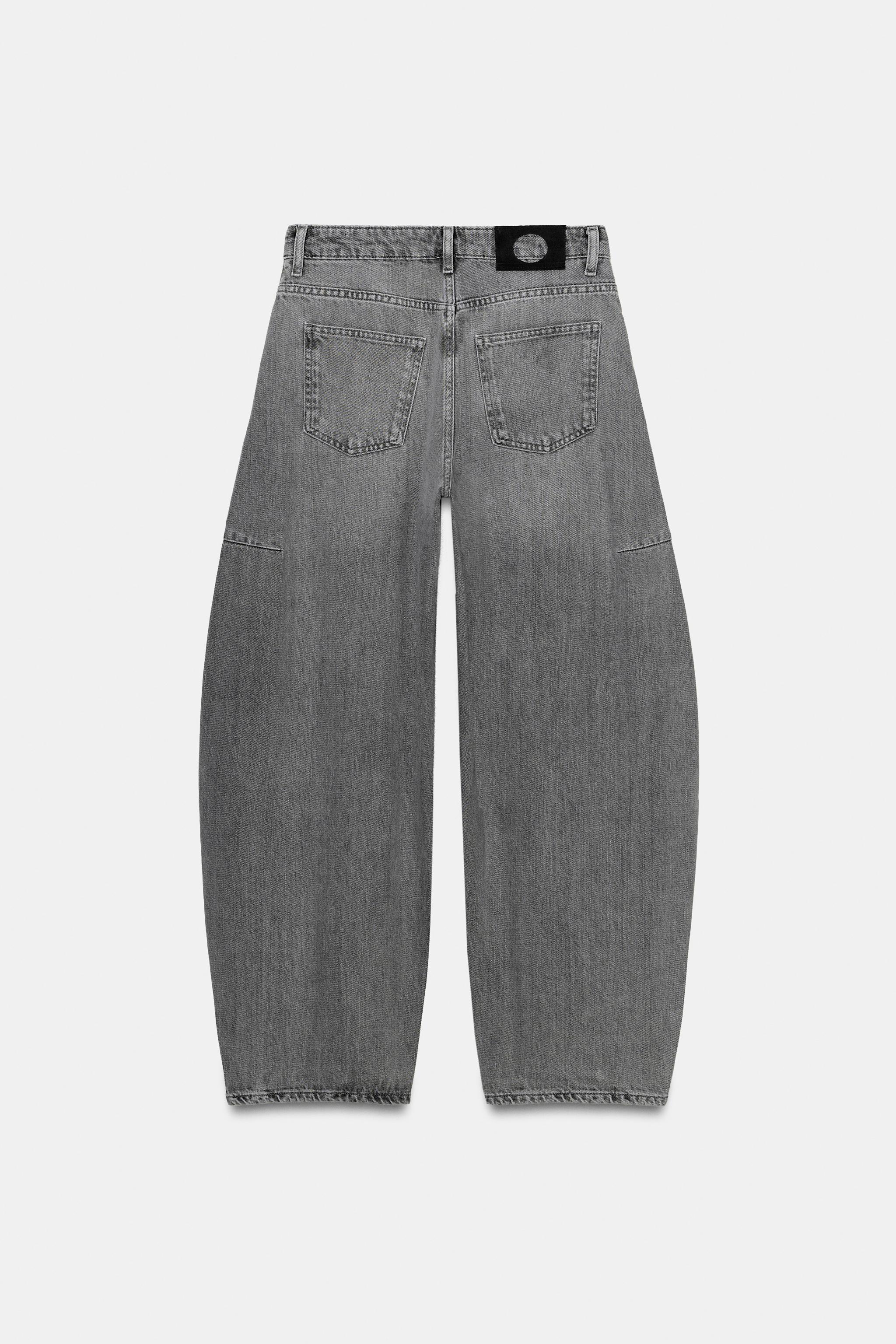 ZW COLLECTION MID-RISE ANKLE BALLOON JEANS