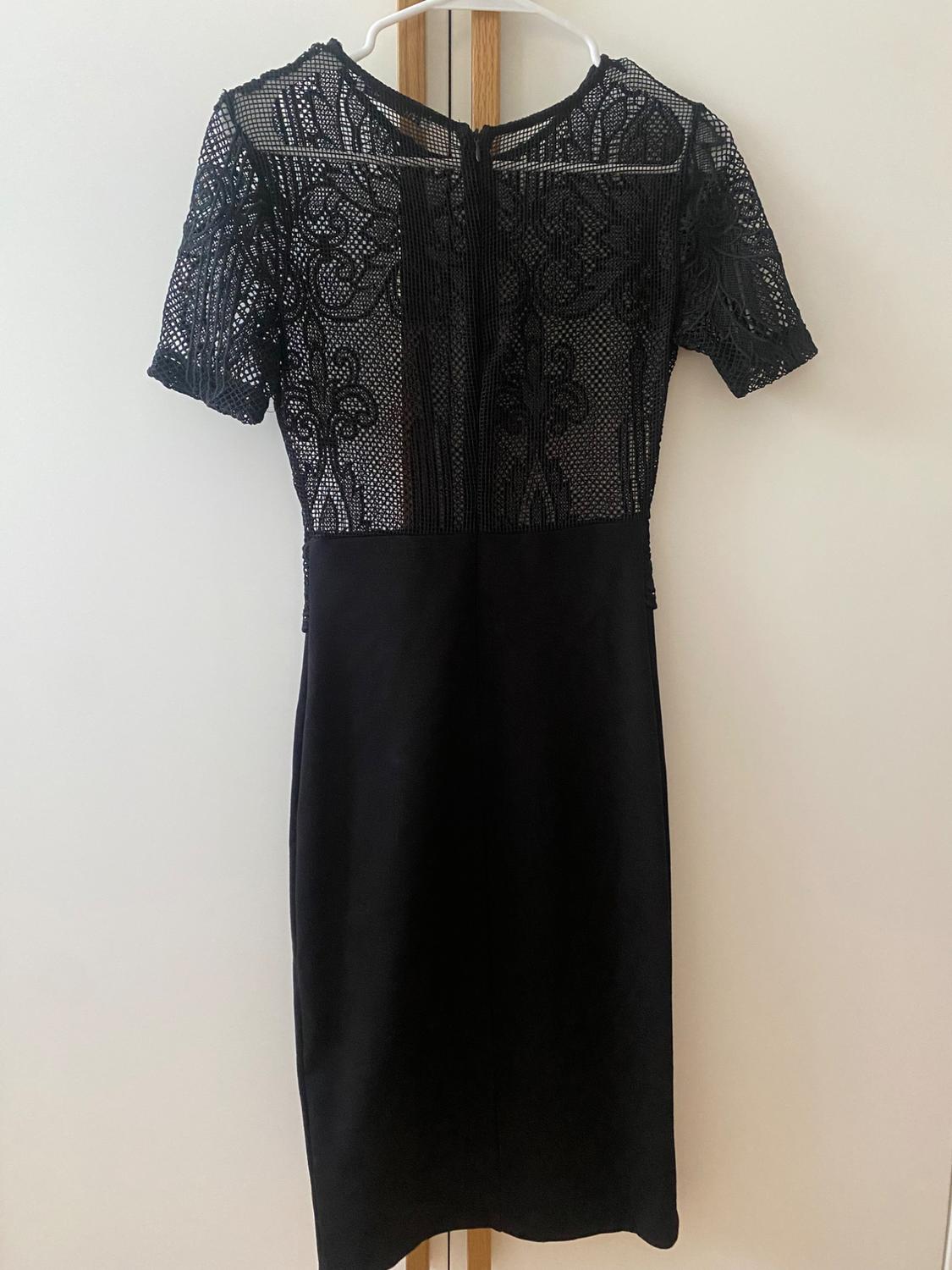 CONTRAST LACE DRESS - Image 2