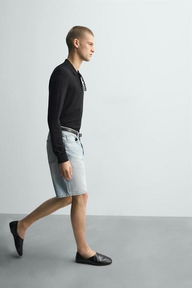 BERMUDA EN DENIM STRAIGHT FIT - Bleu clair de Zara - Image 5