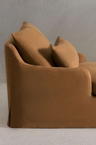 LOVESEAT 01 LINEN COVER — Mustard 2