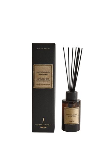 (200 ML) LEATHER AMBER REED DIFFUSERS - Black by Zara