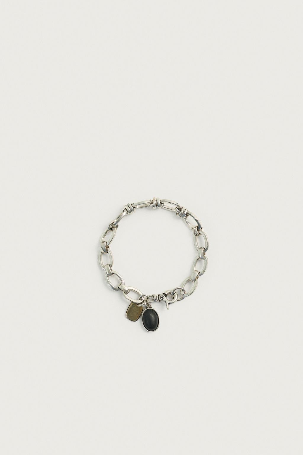 Metallic Charm Bracelet — Men's