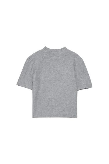 SOFT FEEL HIGH NECK T-SHIRT