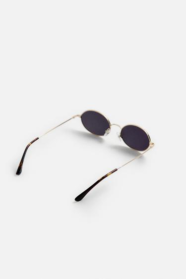 METAL SUNGLASSES - Golden by Zara - Image 5