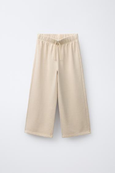 SLOGAN SWEATSHIRT AND WIDE-LEG TROUSERS SET - Butter by Zara - Image 3