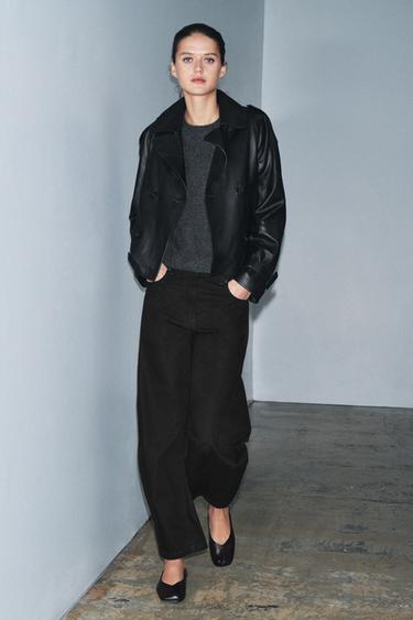 ZW COLLECTION ANKLE BALLOON MID-WAIST JEANS - Brown by Zara