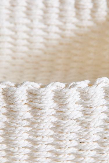 CORBEILLE TRESSÉE PAPIER - Blanc de Zara - Image 3