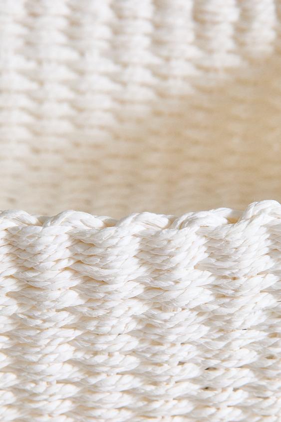 CORBEILLE TRESSÉE EN PAPIER - Blanc de Zara - Image 3
