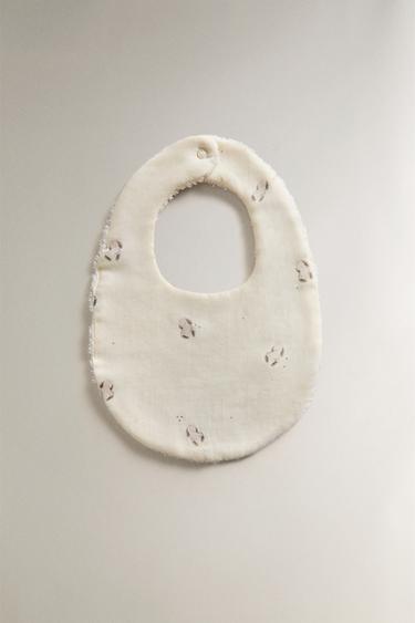 BUNNY BABY BIB - Cream by Zara