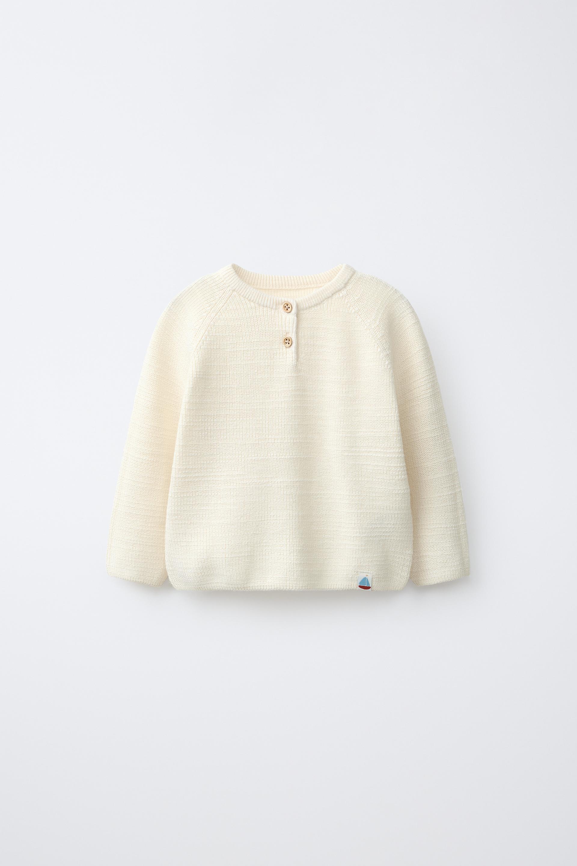 Purl Knit Henley Jumper