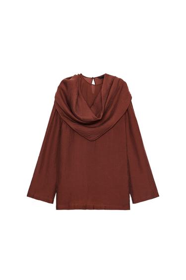 BLUSA FLUIDA PAÑUELO MULTIPOSICIÓN ZW COLLECTION