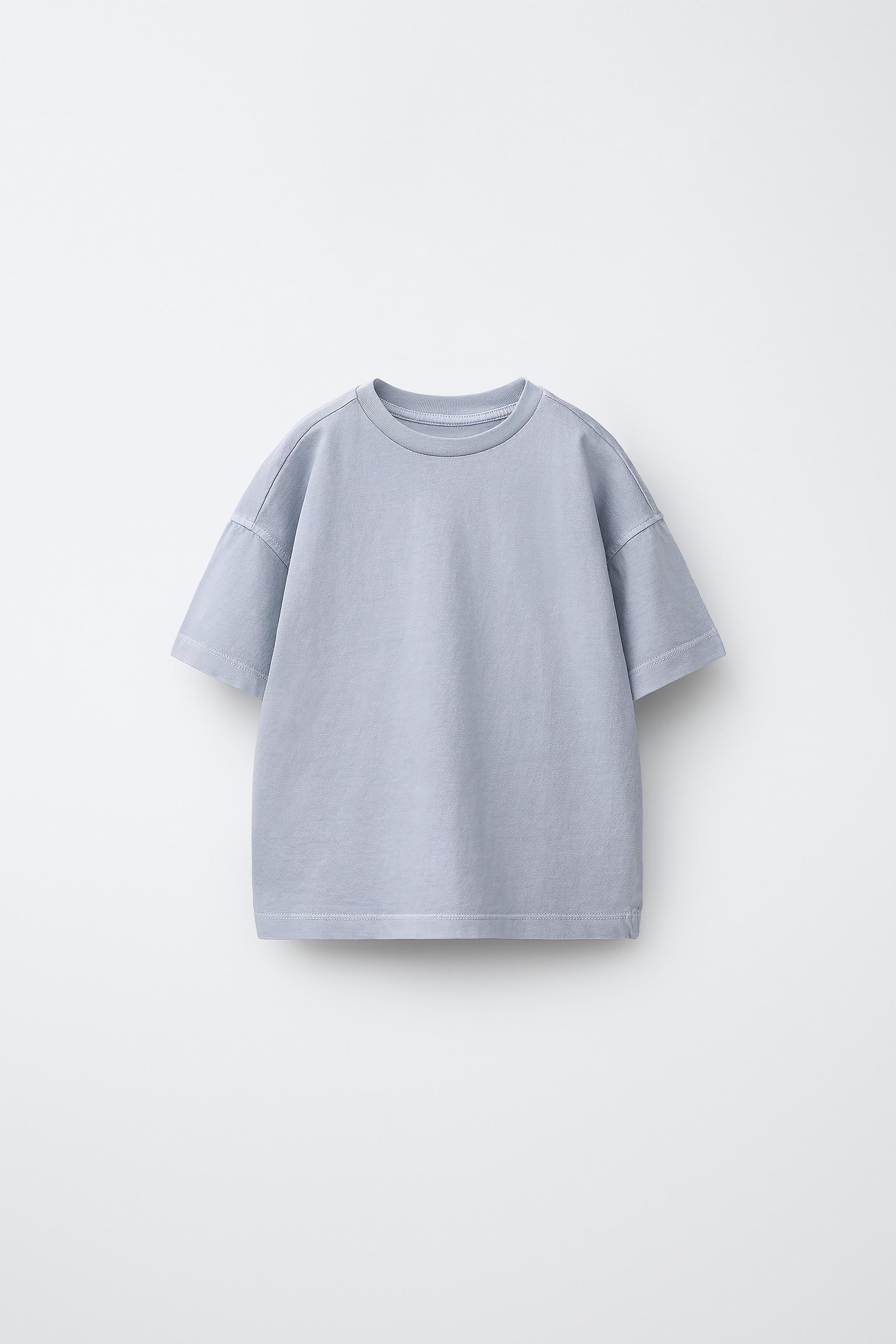 PLAIN T-SHIRT — Pearl gray