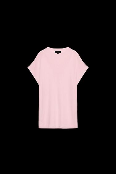 WIDE SLEEVE KNIT TOP - Pale pink by Zara - Image 0