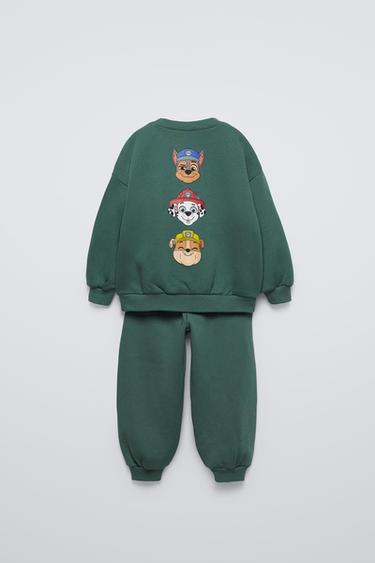 PAW PATROL™ SWEATSHIRT AND JOGGERS SET - Green by Zara - Image 2