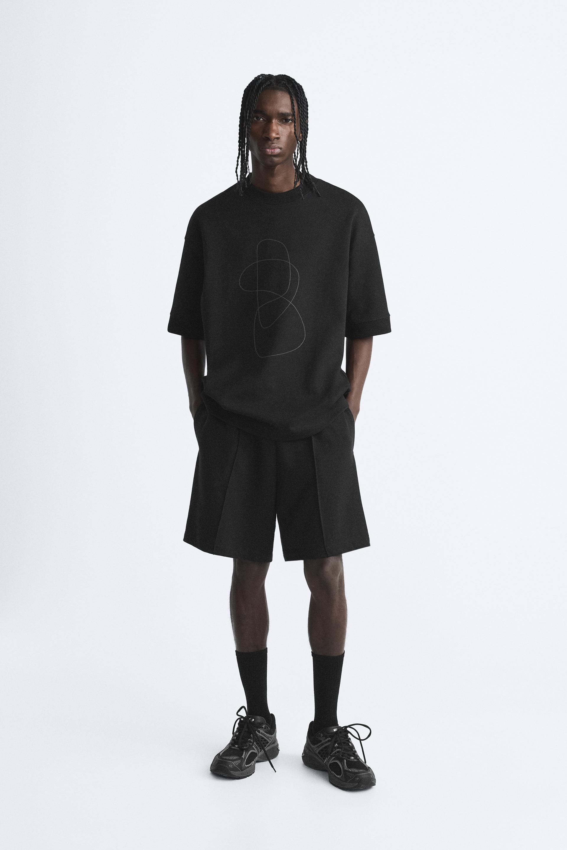 bermuda-joggers-with-seam-detail-black-zara-turkey
