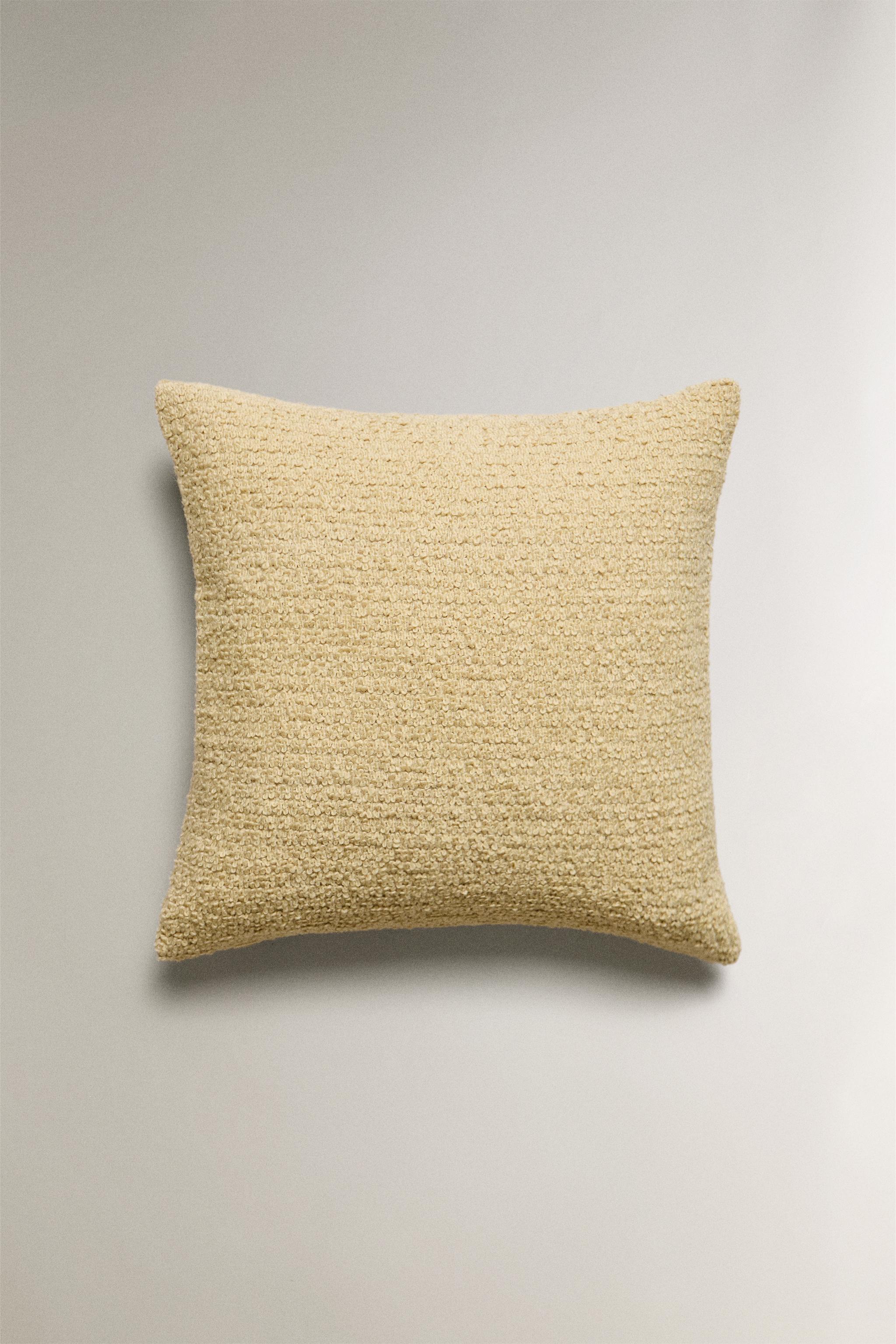 WAVY WOOL BLEND THROW PILLOW COVER