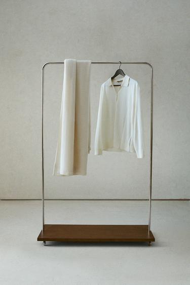 METAL AND WOOD RACK - Dark brown by Zara
