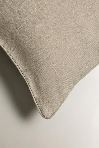 HOUSSE DE COUSSIN LIN - Beige clair de Zara - Image 1