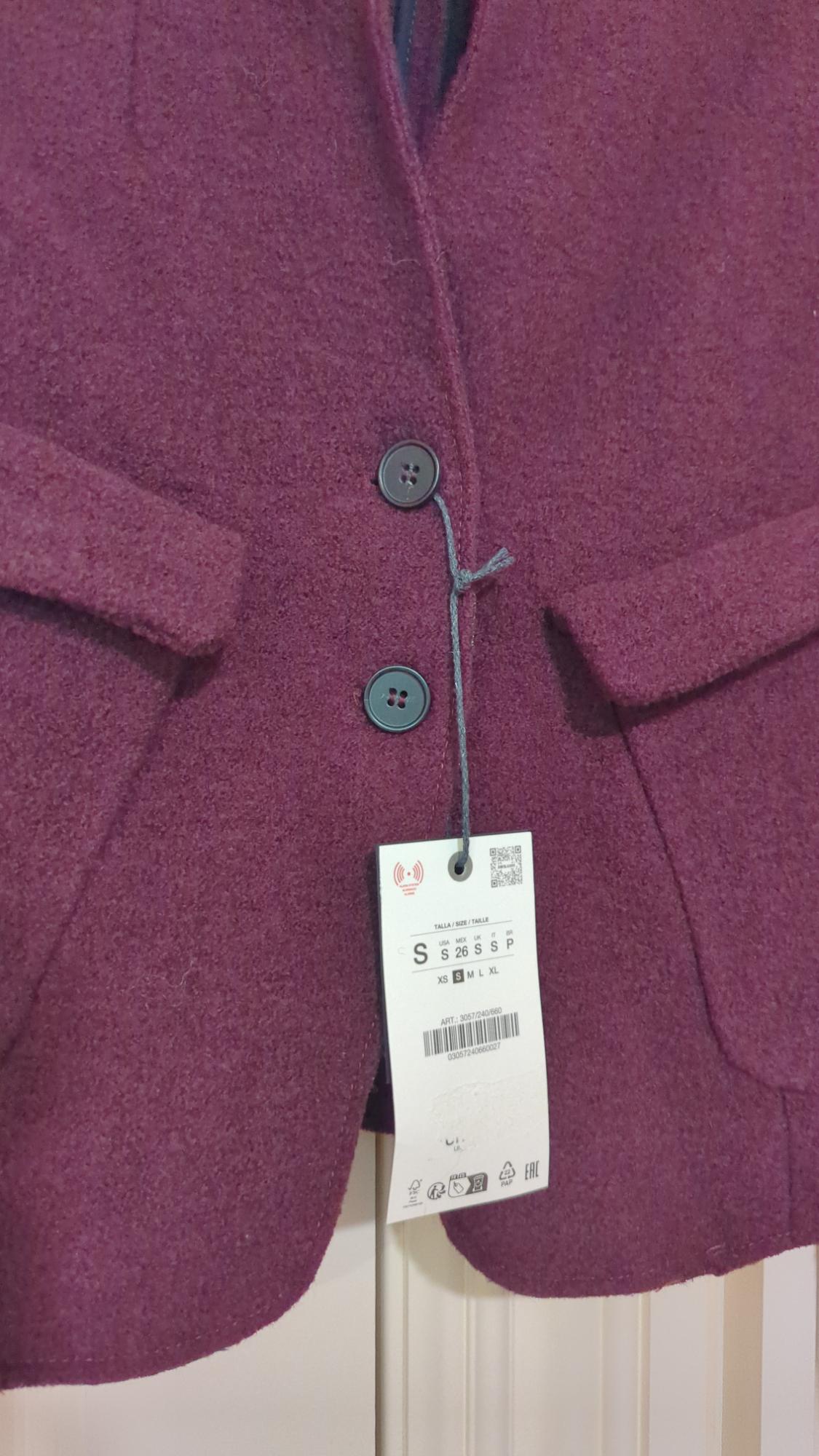 CHAQUETA BOUCLÉ ENTALLADA LANA ZW COLLECTION - Image 3