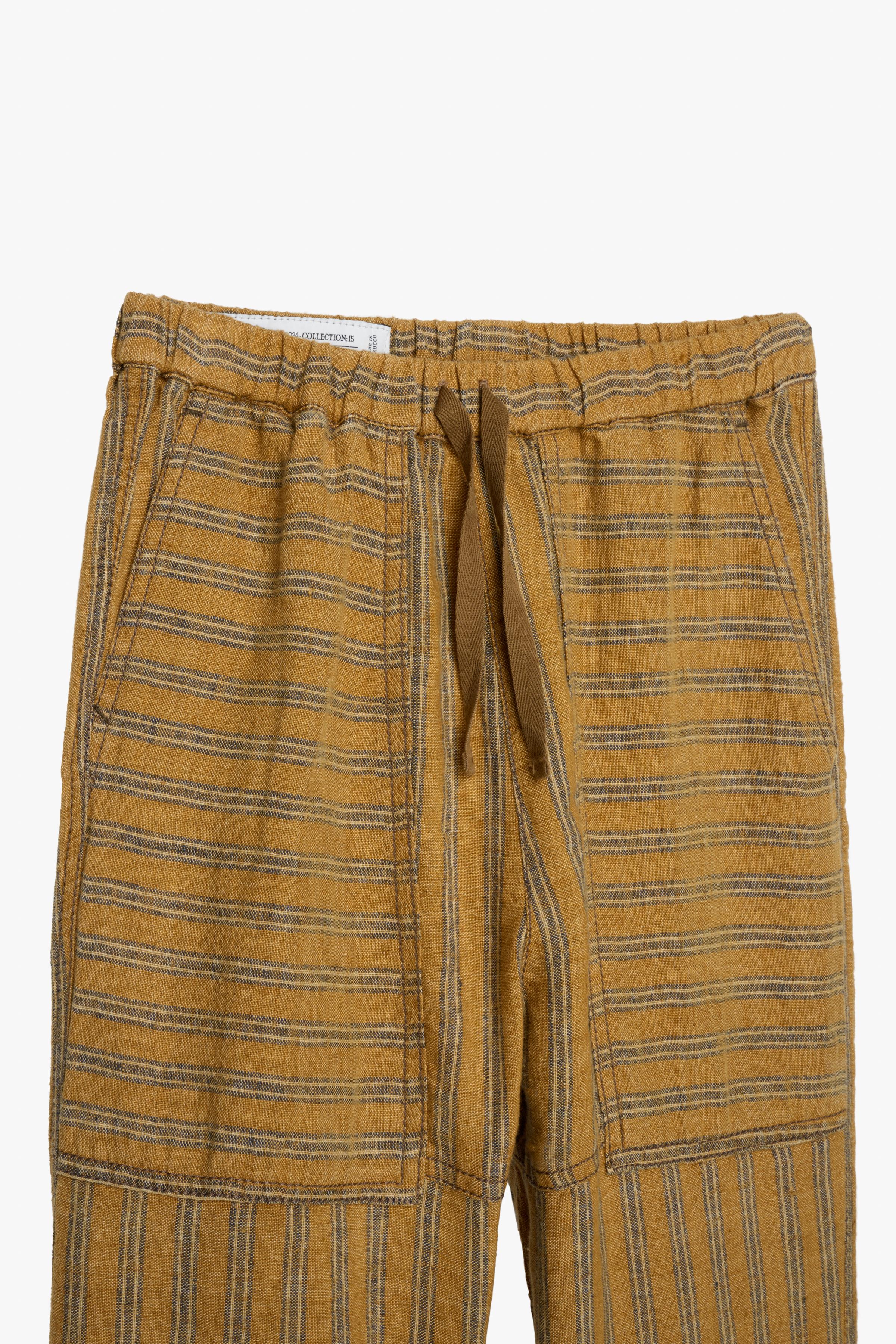 STRIPED LINEN TROUSERS - LIMITED EDITION