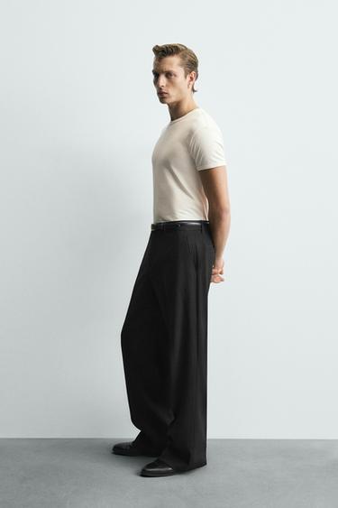 MUSCLE FIT T-SHIRT - Ecru by Zara - Image 3