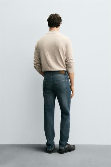 BASIC SLIM FIT JEANS - Blue by Zara
