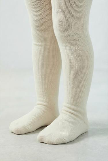 НАБОР ИЗ ДВУХ ОДНОТОННЫХ КОЛГОТОК — ПЕСОЧНЫЙ от Zara