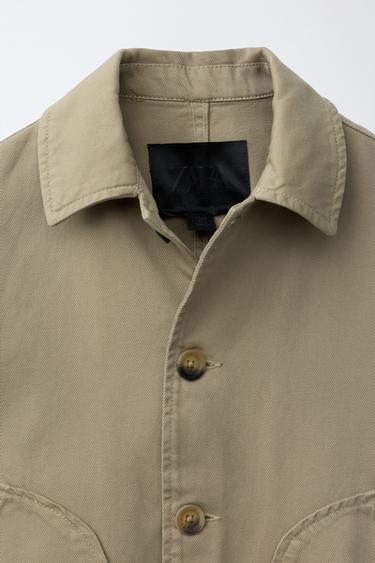 JACKET WITH POCKETS - Khaki by Zara - Image 2