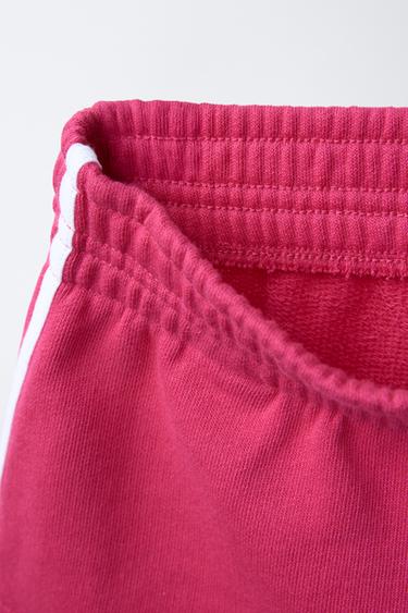 SLOGAN PRINT BERMUDA SHORTS WITH SIDE TAPING - Pink by Zara - Image 2