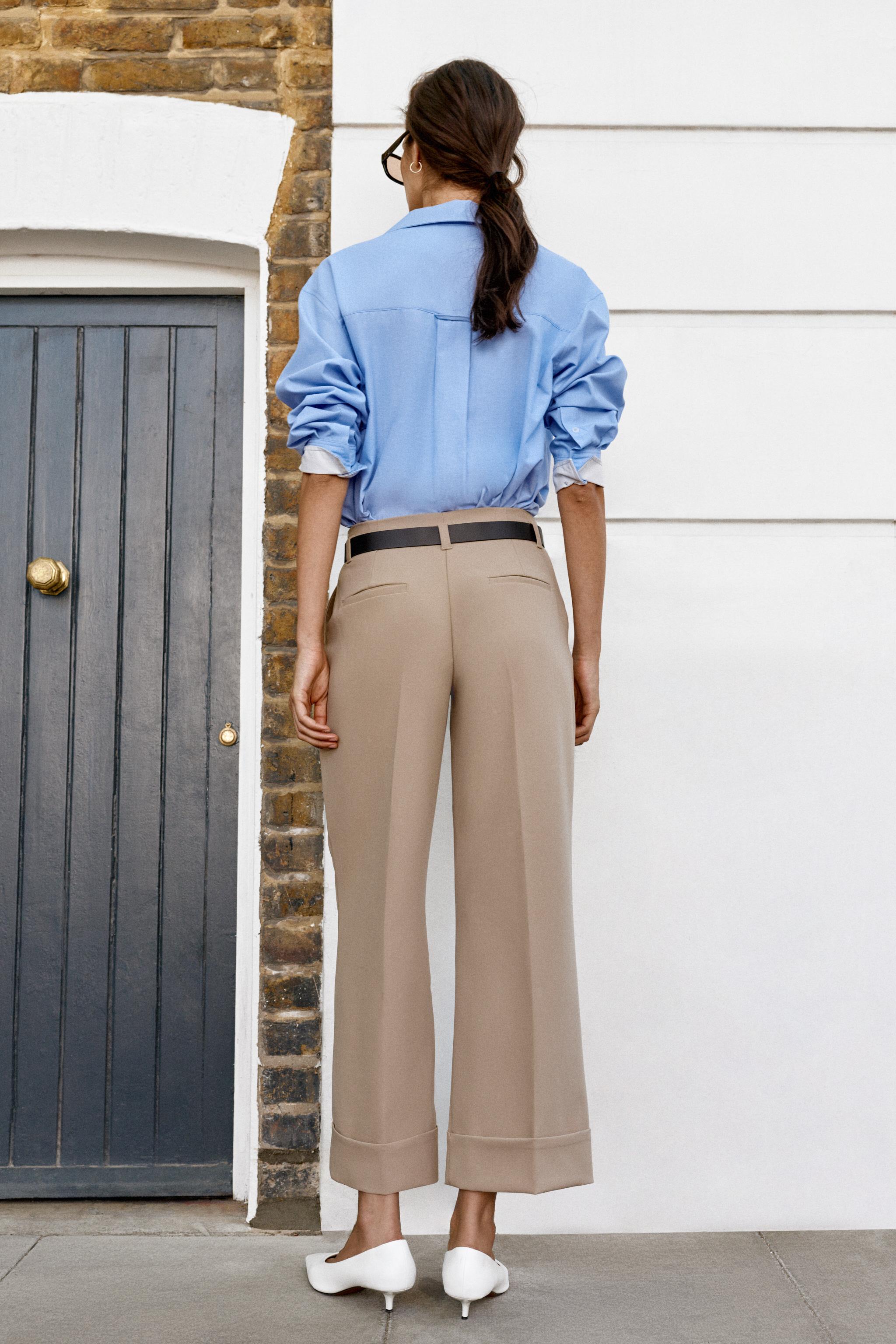 CUFFED HEM BELTED PANTS - thumbnail 5