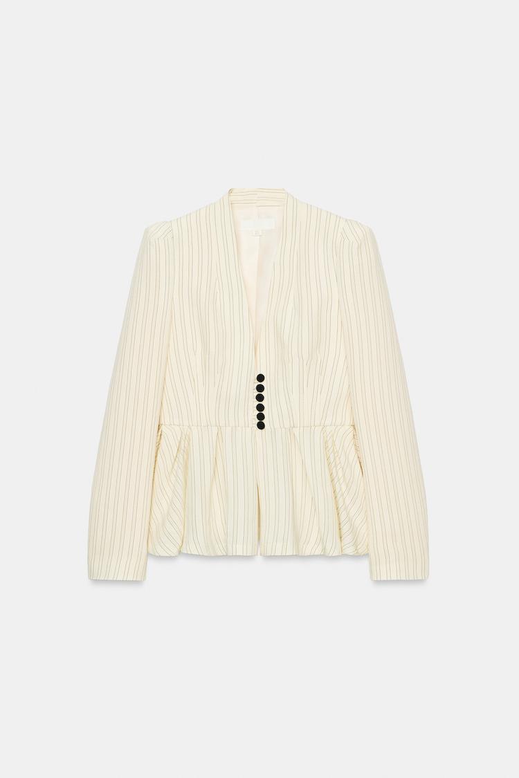 Blazer ajustado a rayas 5