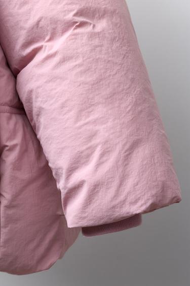 WATER-REPELLENT HOODED PADDED JACKET - Pink by Zara - Image 5