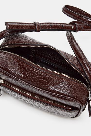 MINI EXTENDED BOWLING BAG - Burgundy Red by Zara - Image 5