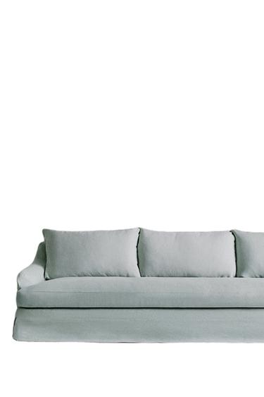 غلاف كتان للأريكة SOFA 01 - أزرق وسط الخاص بـ Zara