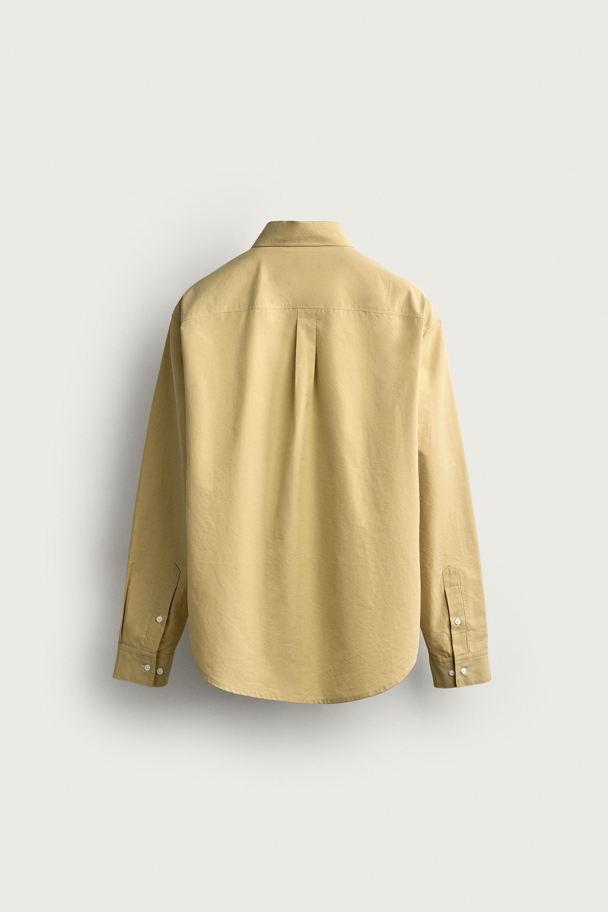 Zara CEPLİ RELAXED FIT GÖMLEK görsel 8