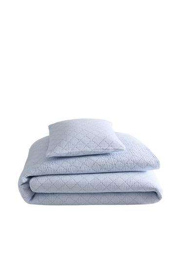 KIDS' DIAMOND BEDSPREAD - Blue by Zara