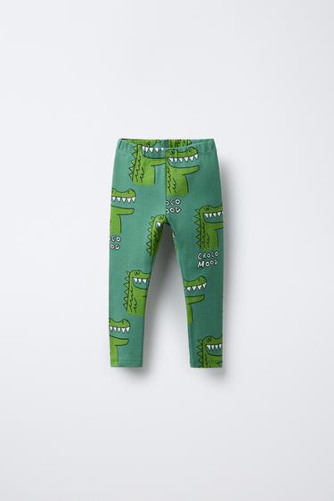 LEGGINGS MIT KROKODILPRINT - Grün von Zara - Bild 0