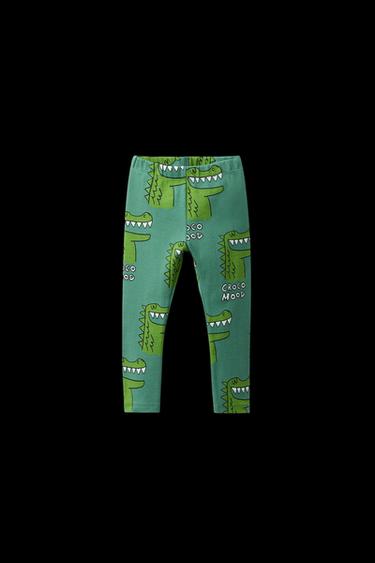 LEGGINGS MIT KROKODILPRINT - Grün von Zara - Bild 0