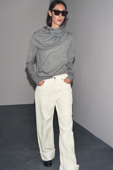 100% EXTRAFINE CASHMERE SWEATER - Grey by Zara - Image 0