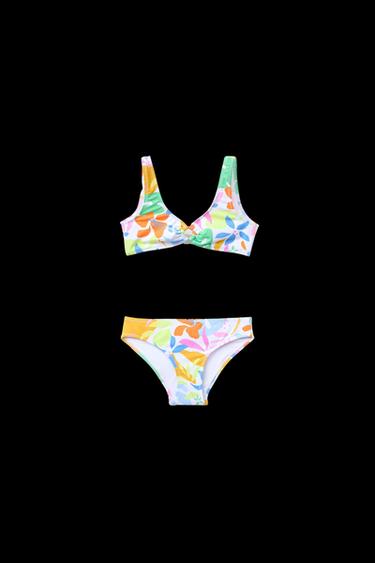 6-14 JAHRE/BIKINI MIT TROPENMUSTER - Bunt von Zara