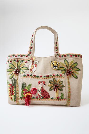 MAXI SHOPPER ABALORIOS - Multicolor de Zara