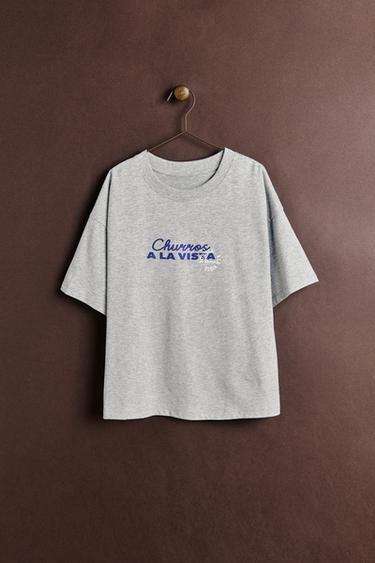Zara BONILLA A LA VISTA ® X ZARA PRINTED T-SHIRT - Gray marl