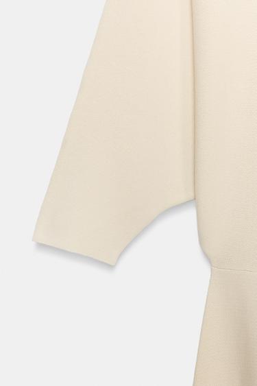 KNIT MIDI DRESS - Ecru by Zara - Image 8