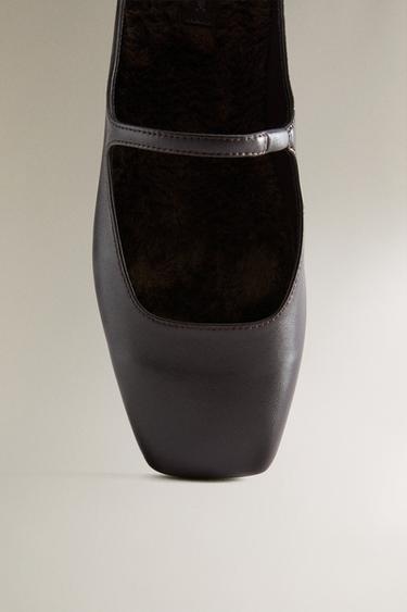 MULE CUIR CHAUDE - Marron de Zara - Image 4