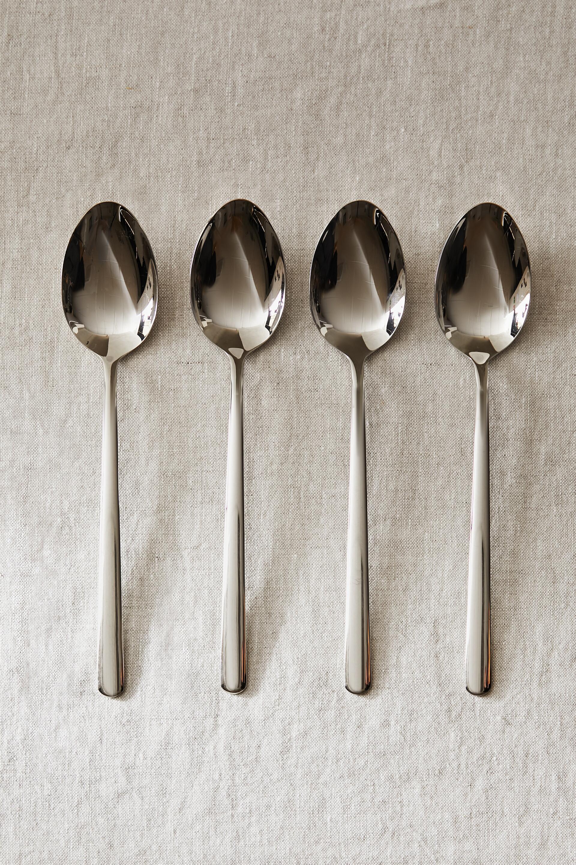 LOT CUCHARAS ACERO BRILLO (LOT DE 4)