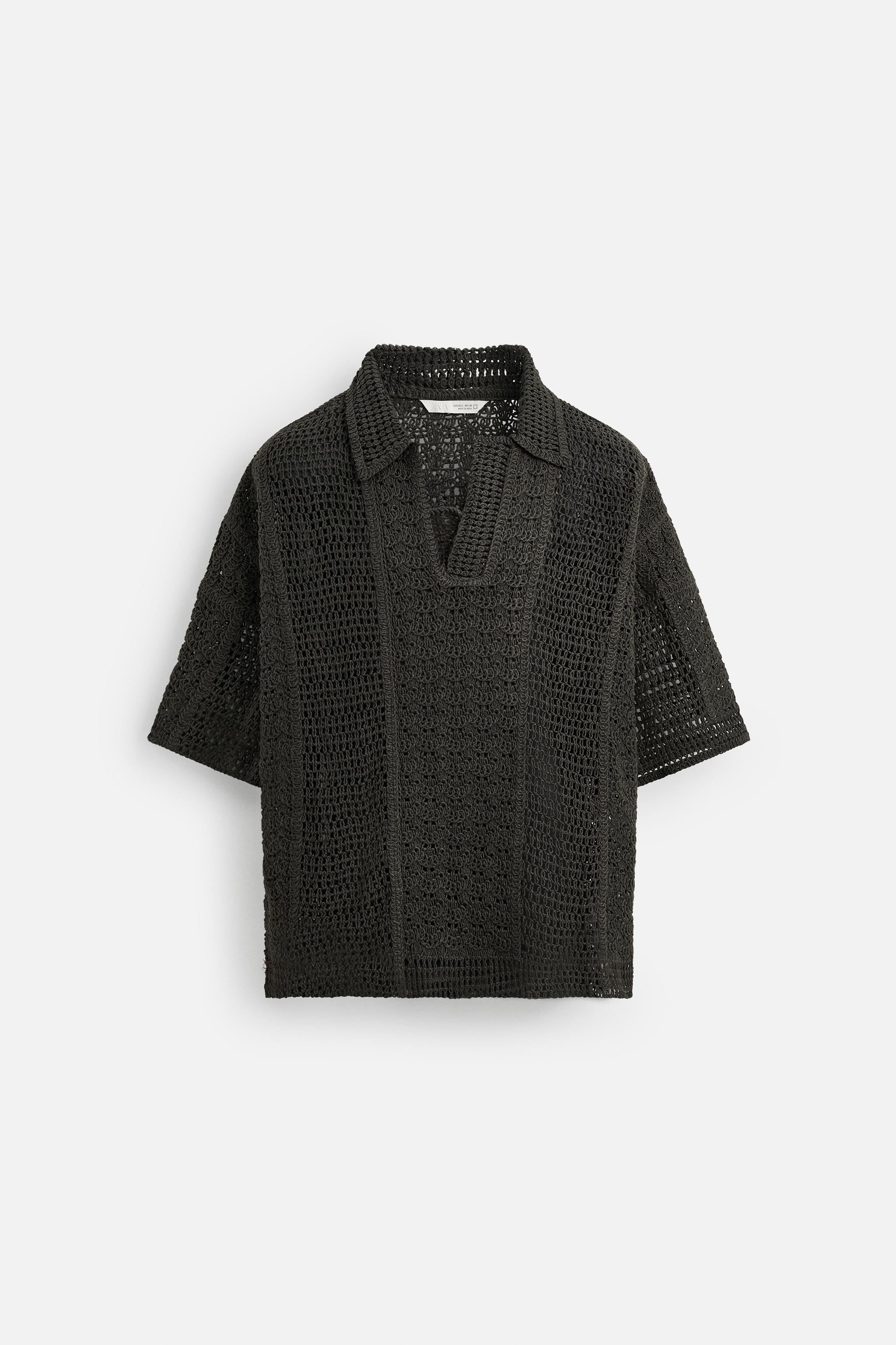 CHEMISE POLO STRUCTURE CROCHET