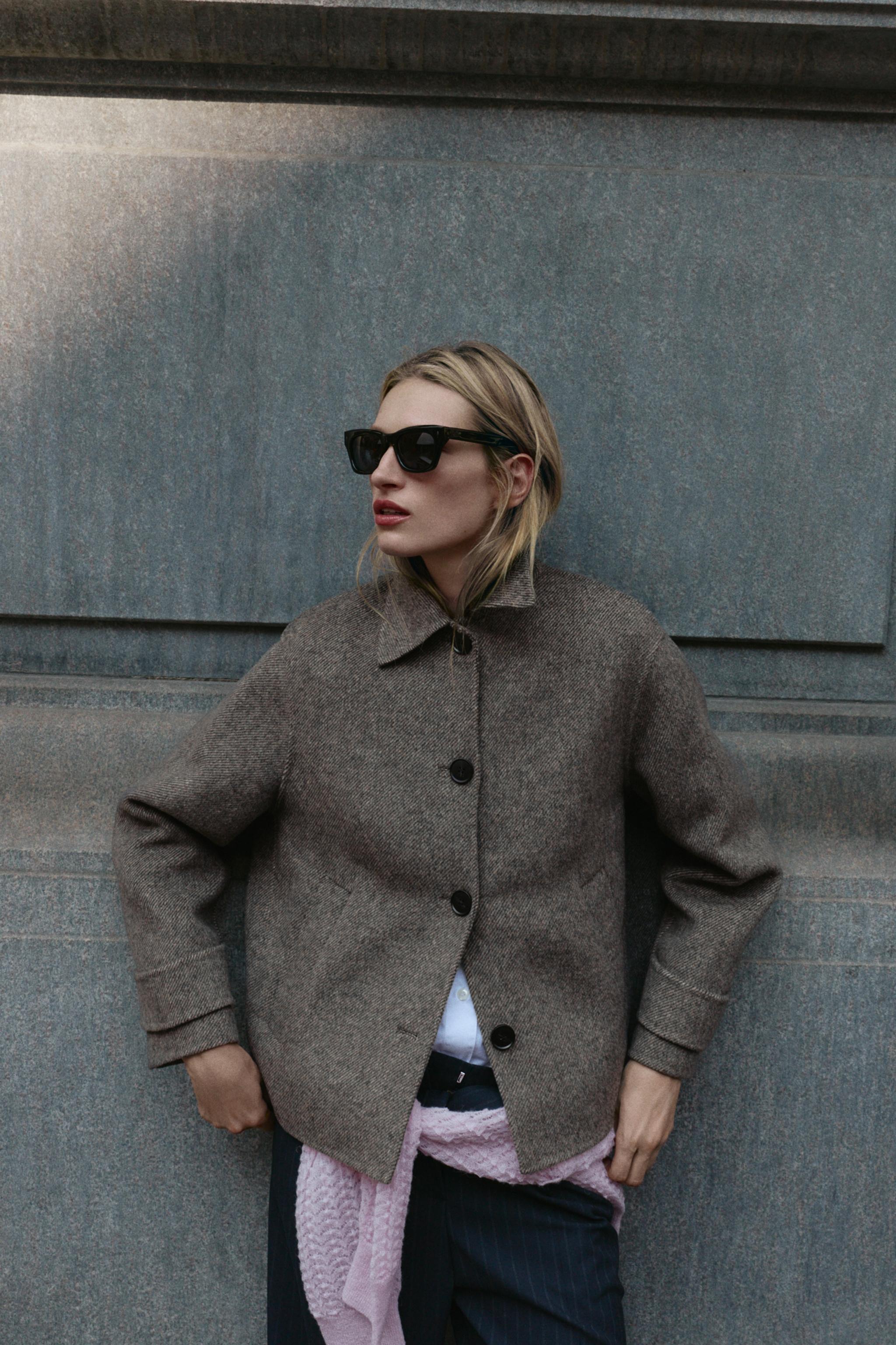 ZARA チェスターコート　キャメルブラウン ZARA チェスターコート キャメルブラウン