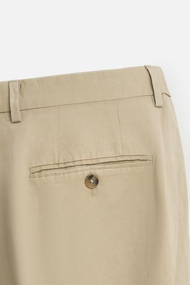 PANTALON DE COSTUME DÉLAVÉ - Beige de Zara - Image 9