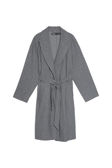 BELTED SOFT-EFFECT COAT