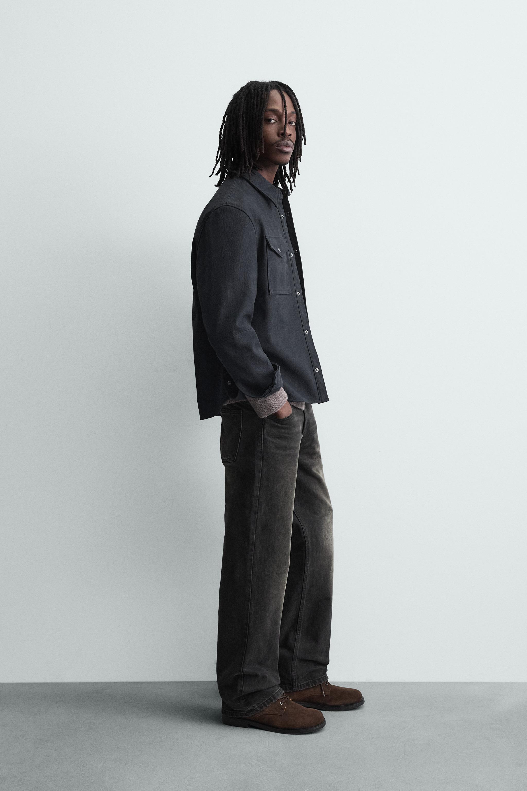 SURCHEMISE RELAXED FIT MATIÈRE SYNTHÉTIQUE